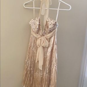 BCBG Gold Dress SZ 0